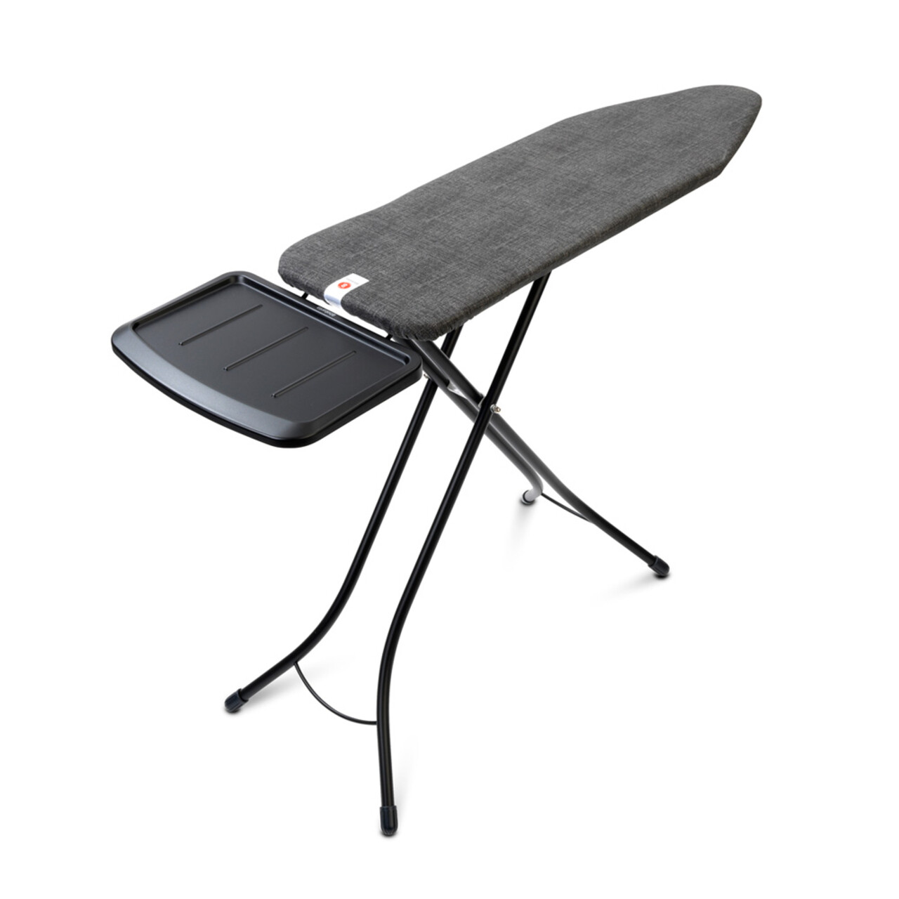 Masa de calcat, Brabantia B, Denim Black, 124x38 cm, 7 pozitii de reglare, cu suport statie de calcat, otel/bumbac, negru denim - imagine 5
